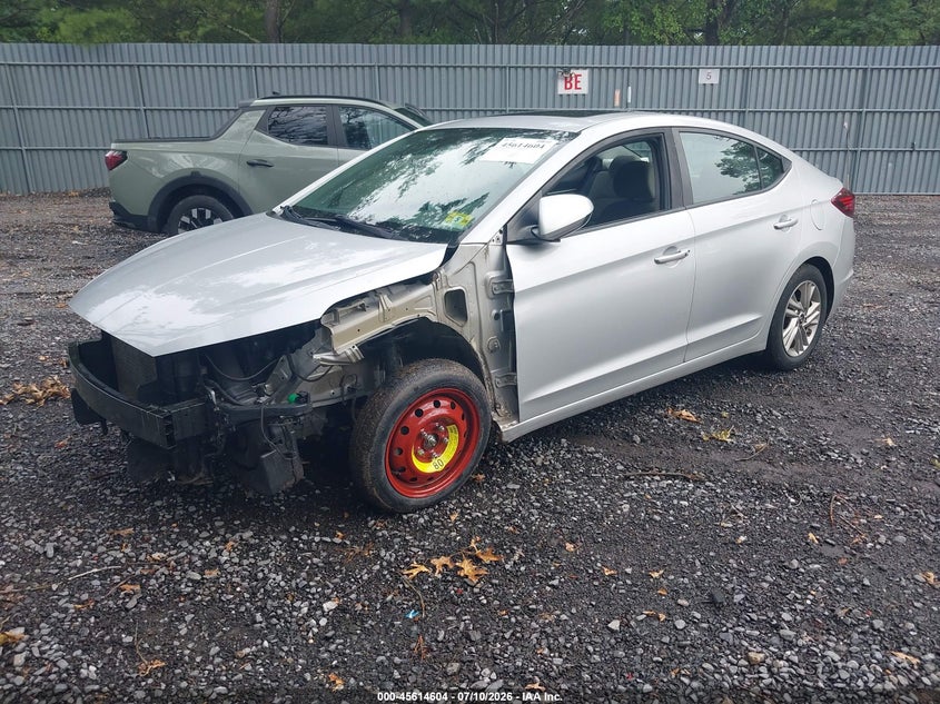2019 Hyundai Elantra VIN KMHD84LF6KU848733 IAAI salvage auction — FRONT END, Salvage Title, sold $2,100 on 2026-07-29 (photo 2)