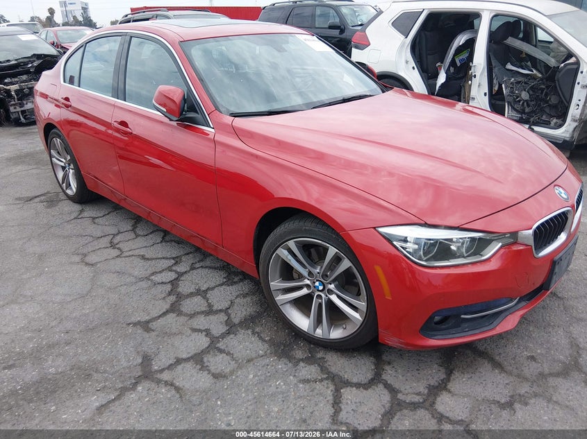 2017 BMW 3er VIN WBA8B9G32HNU52349 IAAI salvage auction — LEFT SIDE, Salvage (California), sold $4,400 on 2026-07-23 (photo 1)