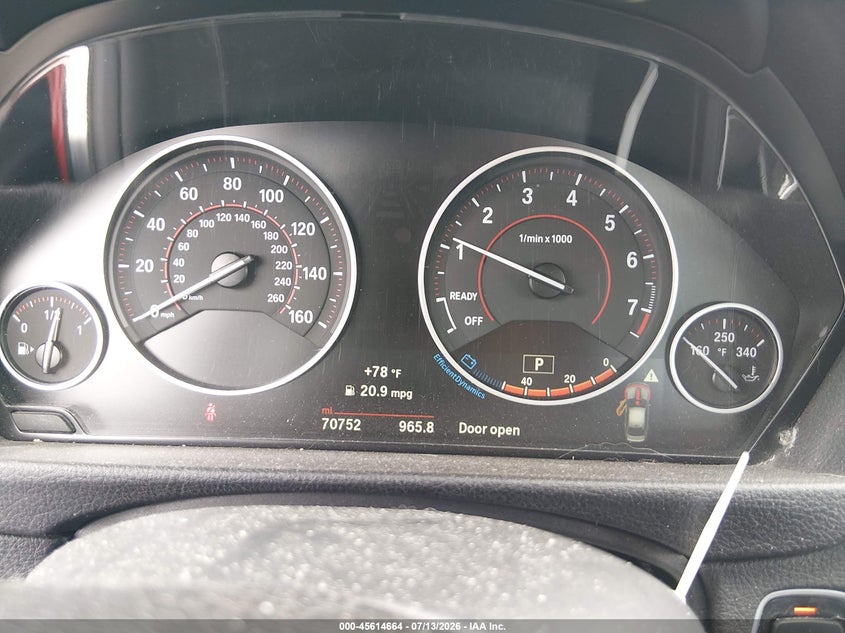 2017 BMW 3er VIN WBA8B9G32HNU52349 IAAI salvage auction — LEFT SIDE, Salvage (California), sold $4,400 on 2026-07-23 (photo 7)