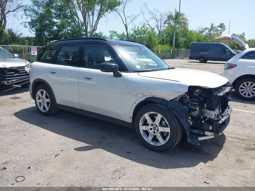 2025 Mini Countryman VIN WMZ23GA07S7S16333 IAAI salvage auction — FRONT END, Salvage Title, sold $1,050 on 2026-07-22 (photo 1)