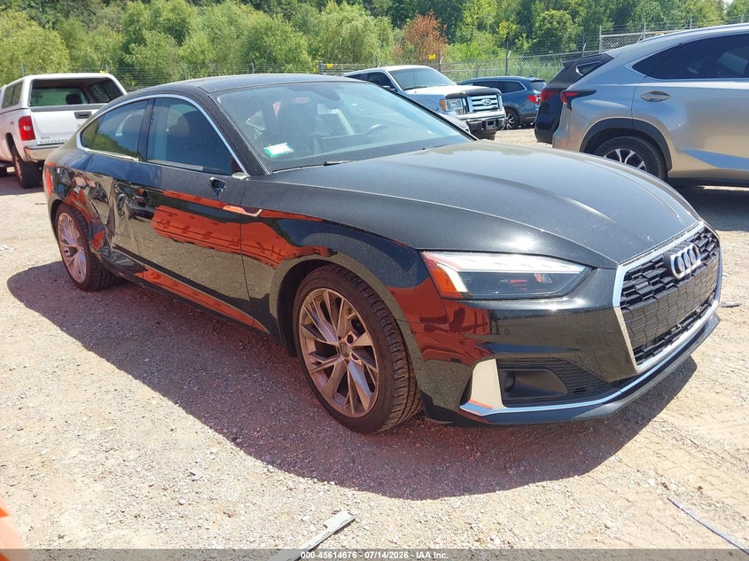 2021 Audi A5 VIN WAUCBCF56MA004613 IAAI salvage auction — RIGHT SIDE, Wait Title, sold $12,900 on 2026-09-26 (photo 1)