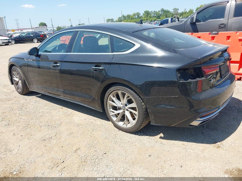 2021 Audi A5 VIN WAUCBCF56MA004613 IAAI salvage auction — RIGHT SIDE, Wait Title, sold $12,900 on 2026-09-26 (photo 3)
