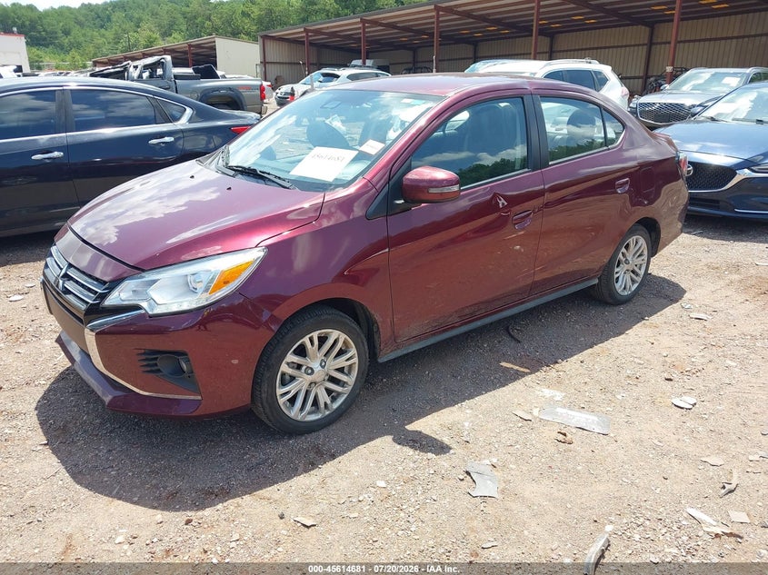 2024 Mitsubishi Mirage VIN ML32FVFJ1RHF18739 IAAI salvage auction — RIGHT FRONT, Enterprise Vehicles Clear Only (South Carolina), sold $7,750 on 2026-07-22 (photo 2)