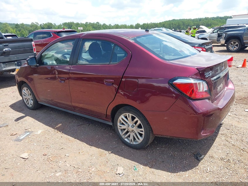 2024 Mitsubishi Mirage VIN ML32FVFJ1RHF18739 IAAI salvage auction — RIGHT FRONT, Enterprise Vehicles Clear Only (South Carolina), sold $7,750 on 2026-07-22 (photo 3)