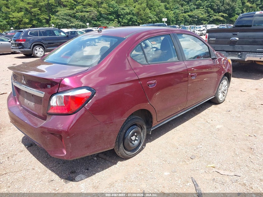 2024 Mitsubishi Mirage VIN ML32FVFJ1RHF18739 IAAI salvage auction — RIGHT FRONT, Enterprise Vehicles Clear Only (South Carolina), sold $7,750 on 2026-07-22 (photo 4)