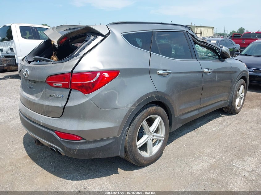 2013 Hyundai Santa fe VIN 5XYZU3LA9DG067682 IAAI salvage auction — NORMAL WEAR, Clear (Michigan), sold $875 on 2026-07-30 (photo 4)