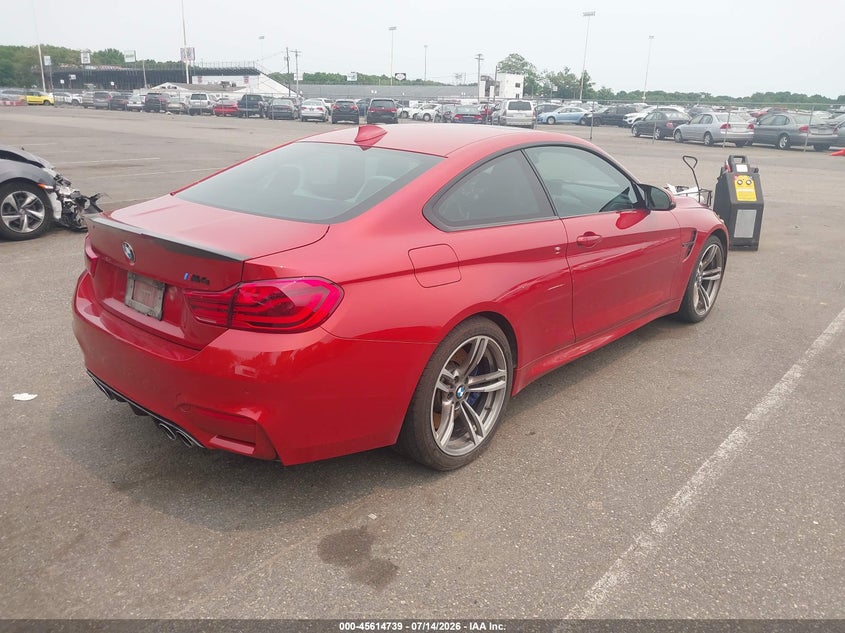 2018 BMW M4 VIN WBS4Y9C53JAC86844 IAAI salvage auction — WATER/FLOOD, Salvage Title, sold $16,400 on 2026-07-31 (photo 4)
