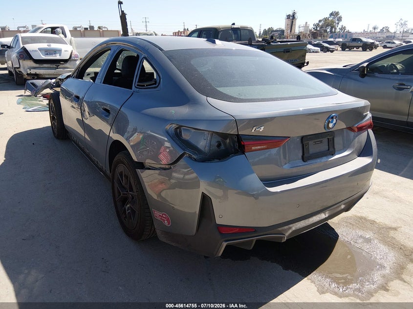 2023 BMW I4 VIN WBY73AW04PFR36292 IAAI salvage auction — LEFT SIDE, Wait Title, sold $14,700 on 2026-08-19 (photo 3)