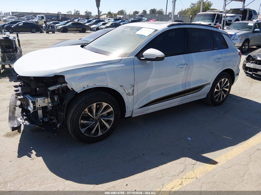 2025 Audi Q6 VIN WA124BGF1SA035012 IAAI salvage auction — LEFT FRONT, Wait Title, sold $13,500 on 2026-08-26 (photo 2)
