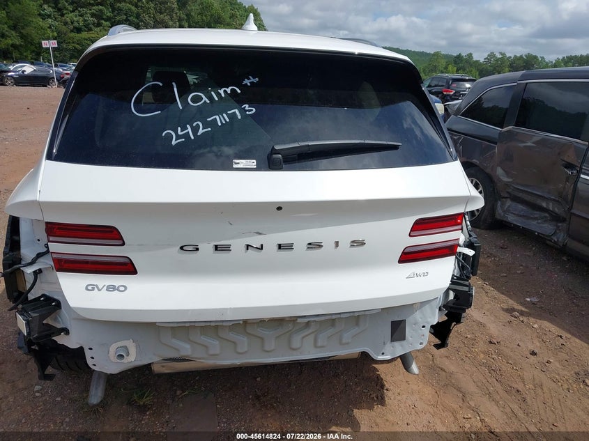 2026 Genesis Gv80 VIN KMUHFESB7TU333092 IAAI salvage auction — REAR END, Enterprise Vehicles Clear Only (Georgia), sold $35,350 on 2026-07-29 (photo 6)