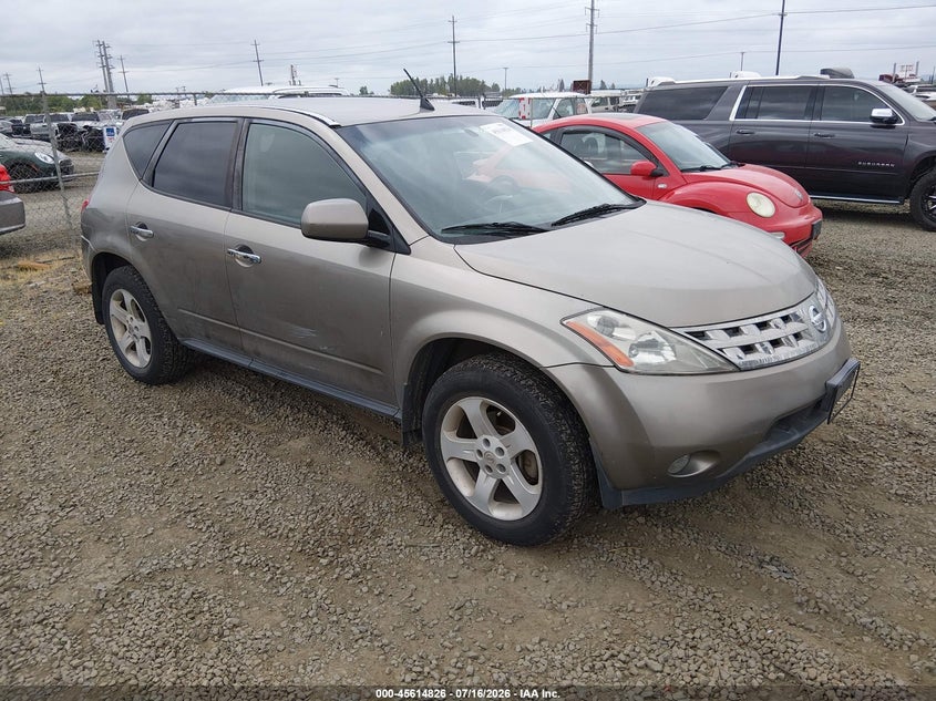 2004 Nissan Murano VIN JN8AZ08W94W338894 IAAI salvage auction — NORMAL WEAR, Clear - Public Restricted (Oregon), sold $25 on 2026-07-29 (photo 1)