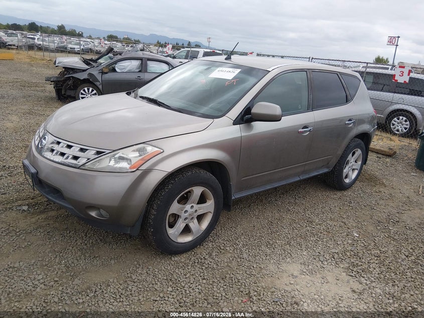 2004 Nissan Murano VIN JN8AZ08W94W338894 IAAI salvage auction — NORMAL WEAR, Clear - Public Restricted (Oregon), sold $25 on 2026-07-29 (photo 2)