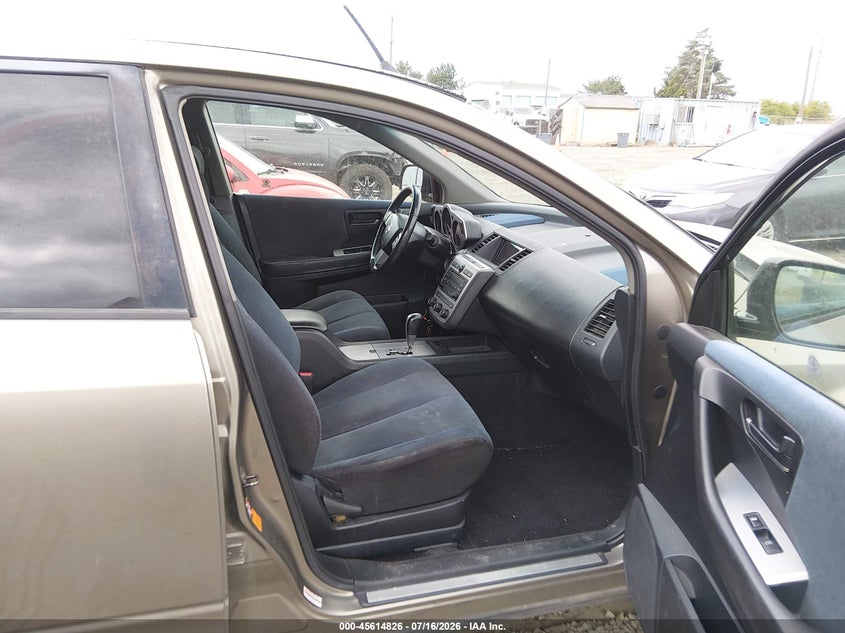2004 Nissan Murano VIN JN8AZ08W94W338894 IAAI salvage auction — NORMAL WEAR, Clear - Public Restricted (Oregon), sold $25 on 2026-07-29 (photo 5)