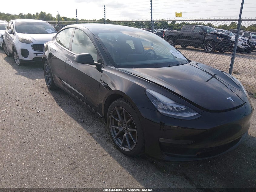 2021 Tesla Model 3 VIN 5YJ3E1EB4MF836707 IAAI salvage auction — ELECTRICAL, Salvage (Louisiana), sold $3,450 on 2026-08-15 (photo 1)