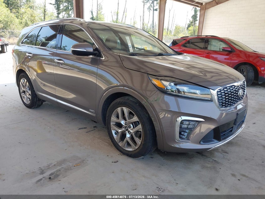 2019 Kia Sorento VIN 5XYPKDA50KG532081 IAAI salvage auction — LEFT FRONT, Wait Title, sold $3,350 on 2026-08-02 (photo 1)