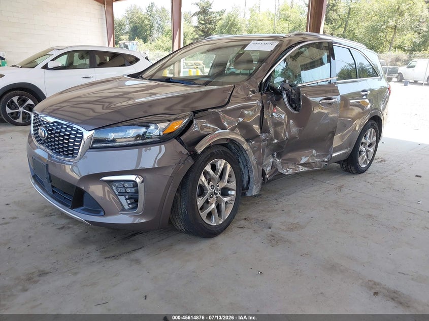 2019 Kia Sorento VIN 5XYPKDA50KG532081 IAAI salvage auction — LEFT FRONT, Wait Title, sold $3,350 on 2026-08-02 (photo 2)