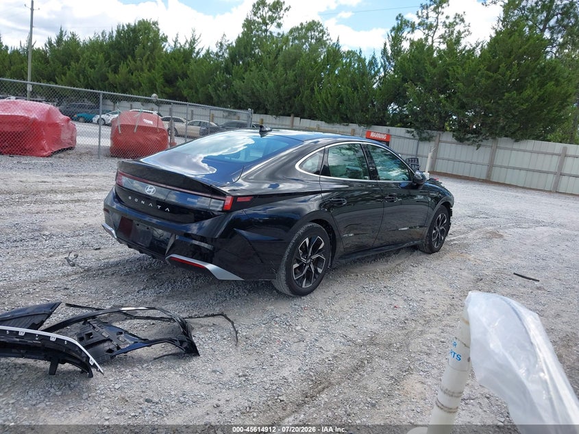 2025 Hyundai Sonata VIN KMHL64JA1SA480410 IAAI salvage auction — FRONT END, Enterprise Vehicles Clear Only (Illinois), sold $12,200 on 2026-07-29 (photo 4)