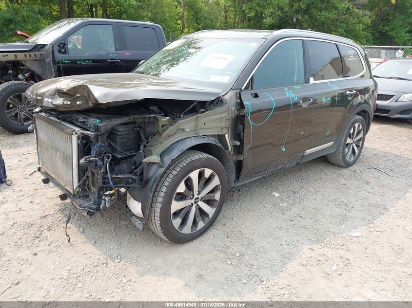 2022 Kia Telluride VIN 5XYP6DHC5NG286304 IAAI salvage auction — FRONT END, Salvage Title, sold $5,900 on 2026-07-28 (photo 2)