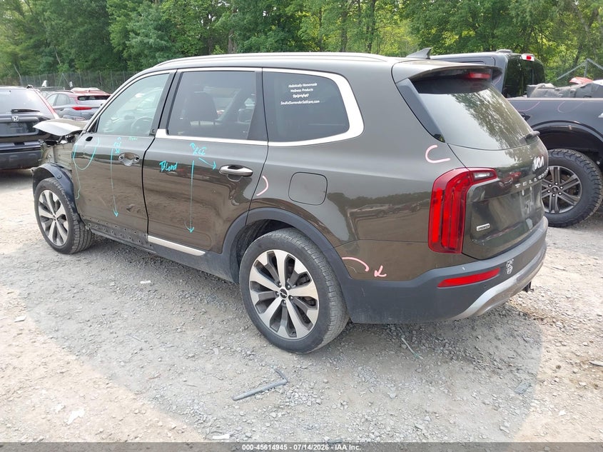 2022 Kia Telluride VIN 5XYP6DHC5NG286304 IAAI salvage auction — FRONT END, Salvage Title, sold $5,900 on 2026-07-28 (photo 3)
