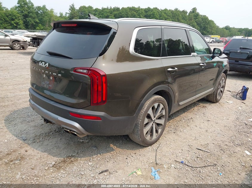 2022 Kia Telluride VIN 5XYP6DHC5NG286304 IAAI salvage auction — FRONT END, Salvage Title, sold $5,900 on 2026-07-28 (photo 4)