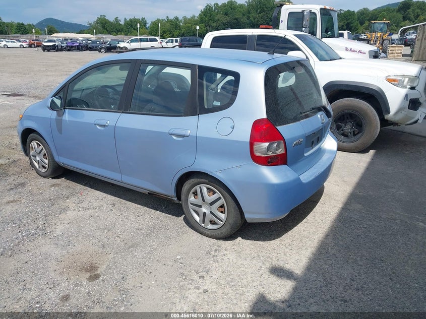 2008 Honda Fit VIN JHMGD37468S010494 IAAI salvage auction — UNKNOWN, Clear (North Carolina), sold $625 on 2026-07-31 (photo 3)