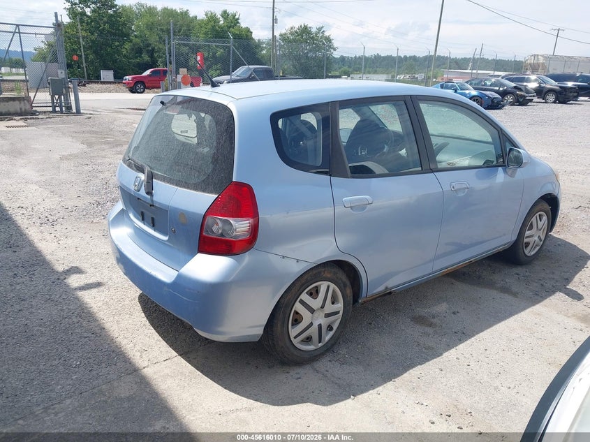 2008 Honda Fit VIN JHMGD37468S010494 IAAI salvage auction — UNKNOWN, Clear (North Carolina), sold $625 on 2026-07-31 (photo 4)