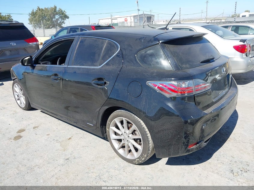 2012 Lexus VIN JTHKD5BH7C2058403 IAAI salvage auction — NORMAL WEAR, Salvage Title, sold $1,400 on 2026-07-23 (photo 3)