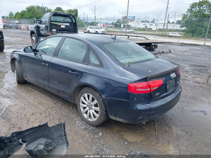 2014 Audi A4 VIN WAUBFAFL4EN004686 IAAI salvage auction — FRONT END, Salvage Title, sold $1,300 on 2026-08-19 (photo 3)