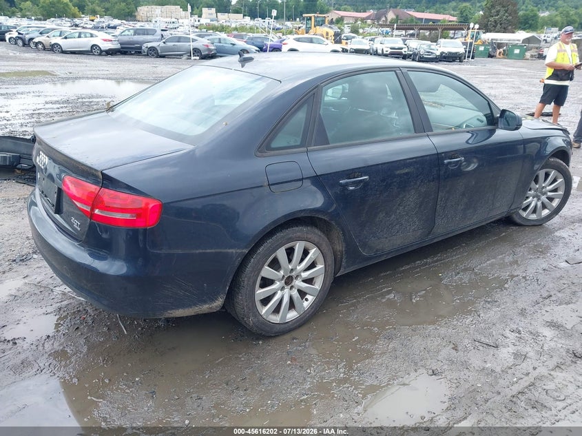 2014 Audi A4 VIN WAUBFAFL4EN004686 IAAI salvage auction — FRONT END, Salvage Title, sold $1,300 on 2026-08-19 (photo 4)