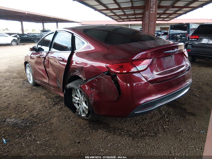 2016 Chrysler 200 VIN 1C3CCCAB9GN117759 IAAI salvage auction — LEFT SIDE, Salvage (Arizona), sold $600 on 2026-07-29 (photo 3)