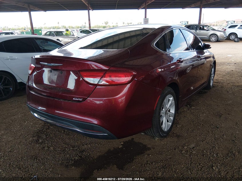 2016 Chrysler 200 VIN 1C3CCCAB9GN117759 IAAI salvage auction — LEFT SIDE, Salvage (Arizona), sold $600 on 2026-07-29 (photo 4)