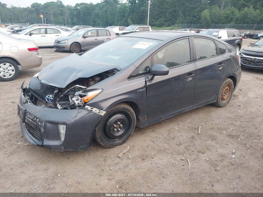 2015 Toyota Prius VIN JTDKN3DU1F1950332 IAAI salvage auction — FRONT END, Salvage Title, sold $625 on 2026-07-24 (photo 2)