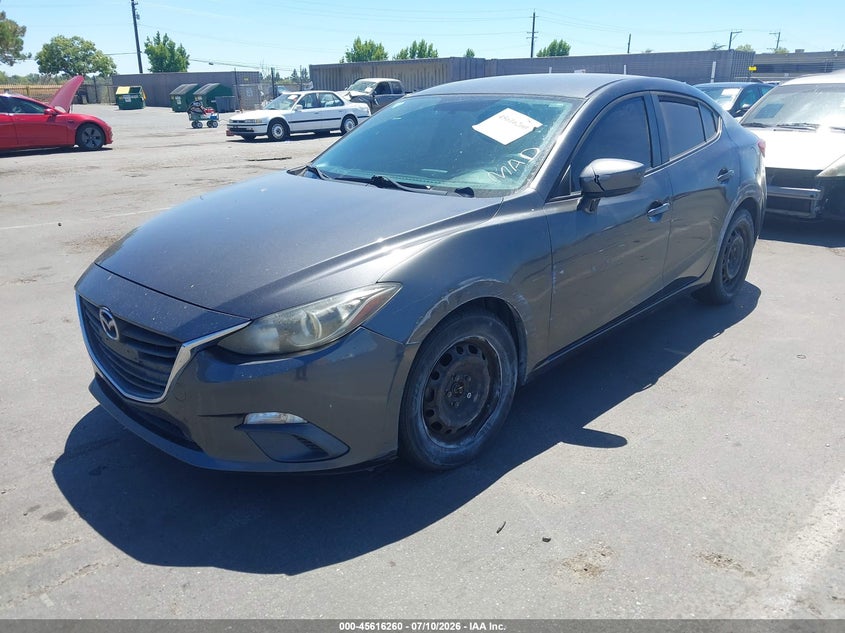 2014 Mazda 3 VIN JM1BM1U70E1180625 IAAI salvage auction — SIDE, Salvage Title, sold $1,500 on 2026-07-31 (photo 2)