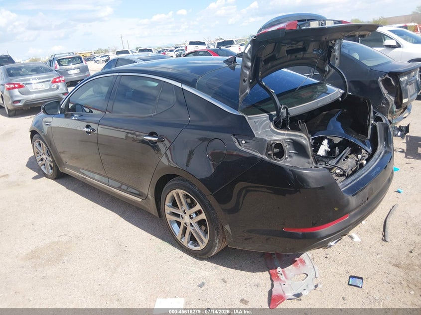 2013 Kia Optima VIN 5XXGR4A63DG221790 IAAI salvage auction — REAR END, Salvage Title, sold $1,350 on 2026-07-23 (photo 3)