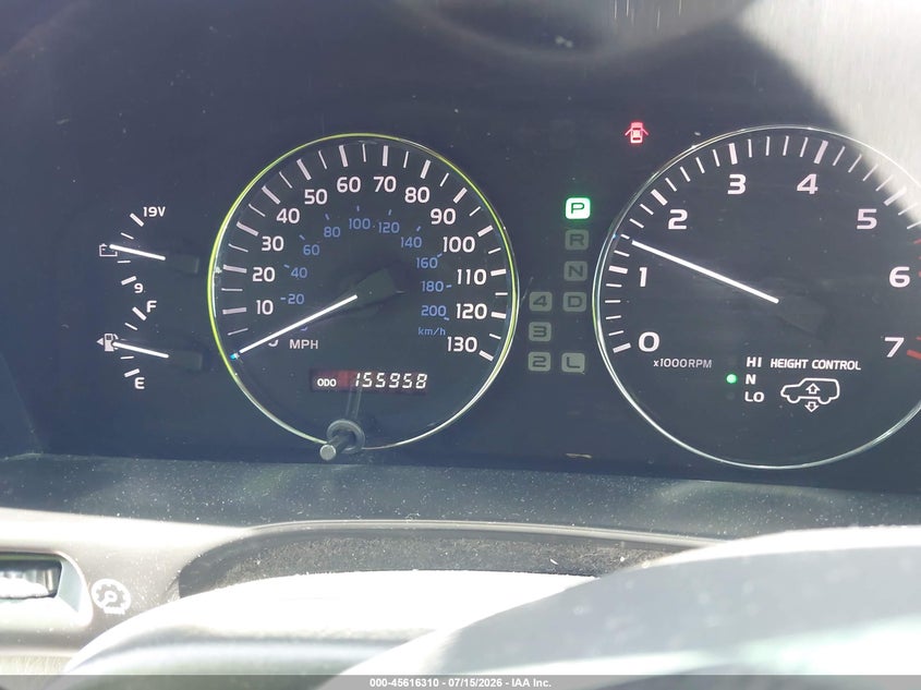 2007 Lexus Lx 470 VIN JTJHT00W474026938 IAAI salvage auction — REAR END, Original (Texas), sold $12,200 on 2026-08-15 (photo 7)