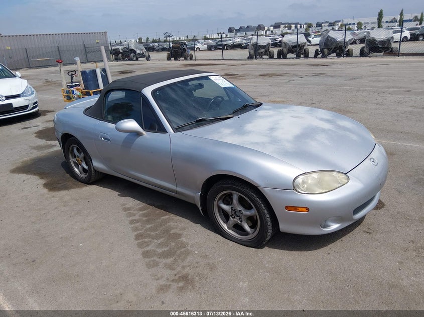2003 Mazda Mx-5 miata VIN JM1NB353230311101 IAAI salvage auction — LEFT FRONT, Salvage (California), sold $25 on 2026-08-21 (photo 1)