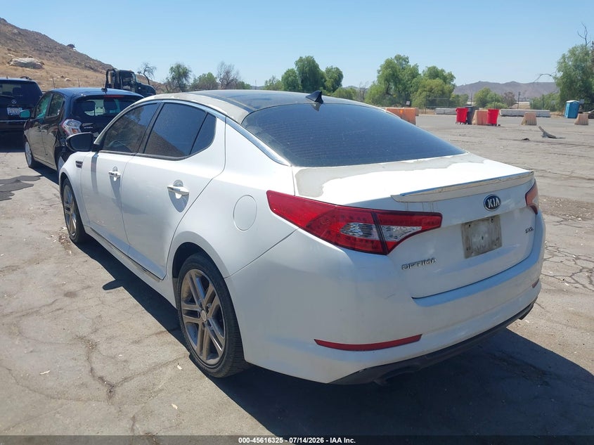 2013 Kia Optima VIN 5XXGR4A63DG112052 IAAI salvage auction — NORMAL WEAR, Clear - Dealer Only (California), sold $700 on 2026-07-17 (photo 3)