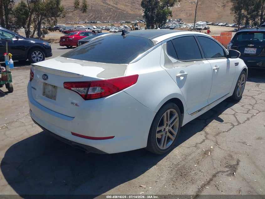 2013 Kia Optima VIN 5XXGR4A63DG112052 IAAI salvage auction — NORMAL WEAR, Clear - Dealer Only (California), sold $700 on 2026-07-17 (photo 4)