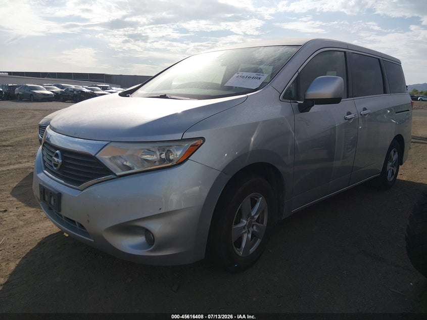2015 Nissan Quest VIN JN8AE2KP6F9126710 IAAI salvage auction — NORMAL WEAR, Clear - Dealer Only (California), sold $1,250 on 2026-07-28 (photo 2)