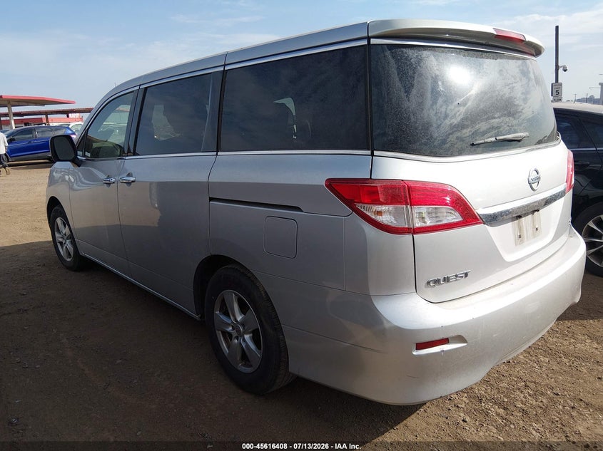 2015 Nissan Quest VIN JN8AE2KP6F9126710 IAAI salvage auction — NORMAL WEAR, Clear - Dealer Only (California), sold $1,250 on 2026-07-28 (photo 3)