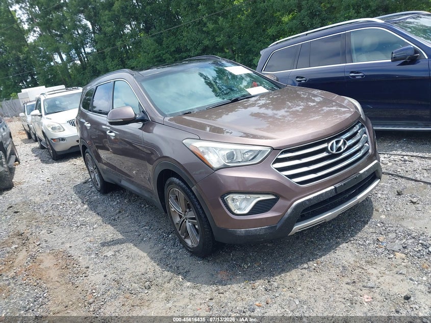 2013 Hyundai Santa fe VIN KM8SR4HF6DU009052 IAAI salvage auction — SIDE, Clear (Georgia), sold $1,550 on 2026-07-21 (photo 1)