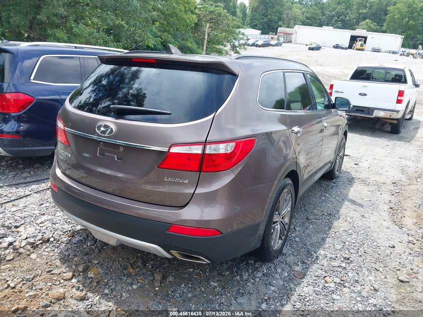 2013 Hyundai Santa fe VIN KM8SR4HF6DU009052 IAAI salvage auction — SIDE, Clear (Georgia), sold $1,550 on 2026-07-21 (photo 4)