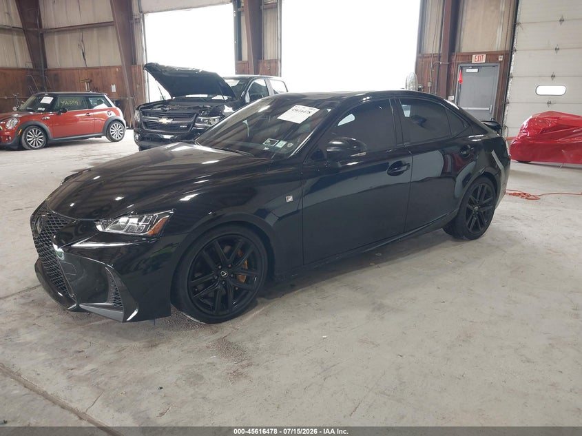 2019 Lexus Is VIN JTHCZ1D20K5016675 IAAI salvage auction — REAR END, Salvage Title, sold $13,550 on 2026-08-26 (photo 2)