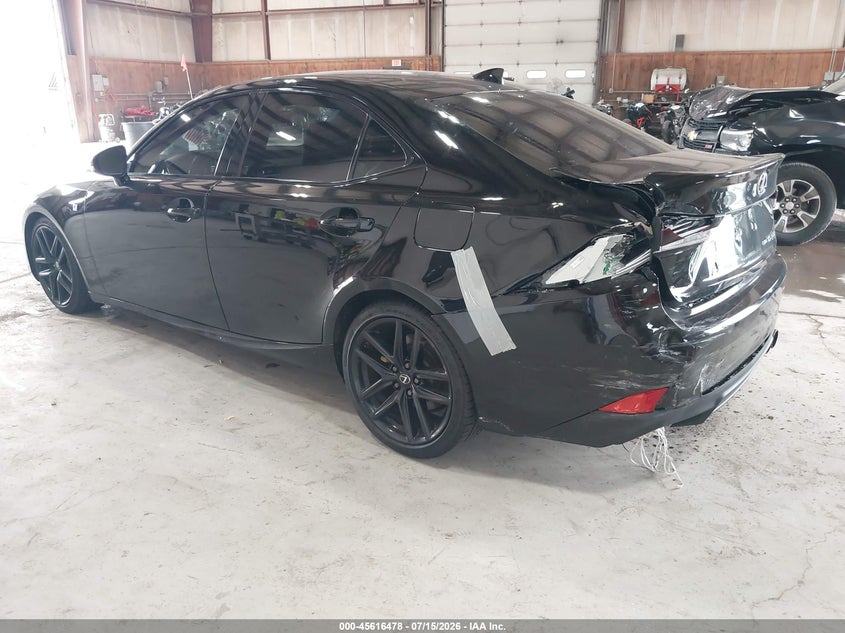 2019 Lexus Is VIN JTHCZ1D20K5016675 IAAI salvage auction — REAR END, Salvage Title, sold $13,550 on 2026-08-26 (photo 3)