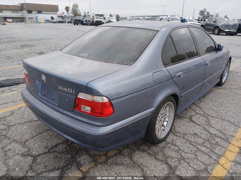 2001 BMW 5 series VIN WBADN63441GM70171 IAAI salvage auction — ENGINE DAMAGE, Salvage (California), sold $450 on 2026-08-11 (photo 4)