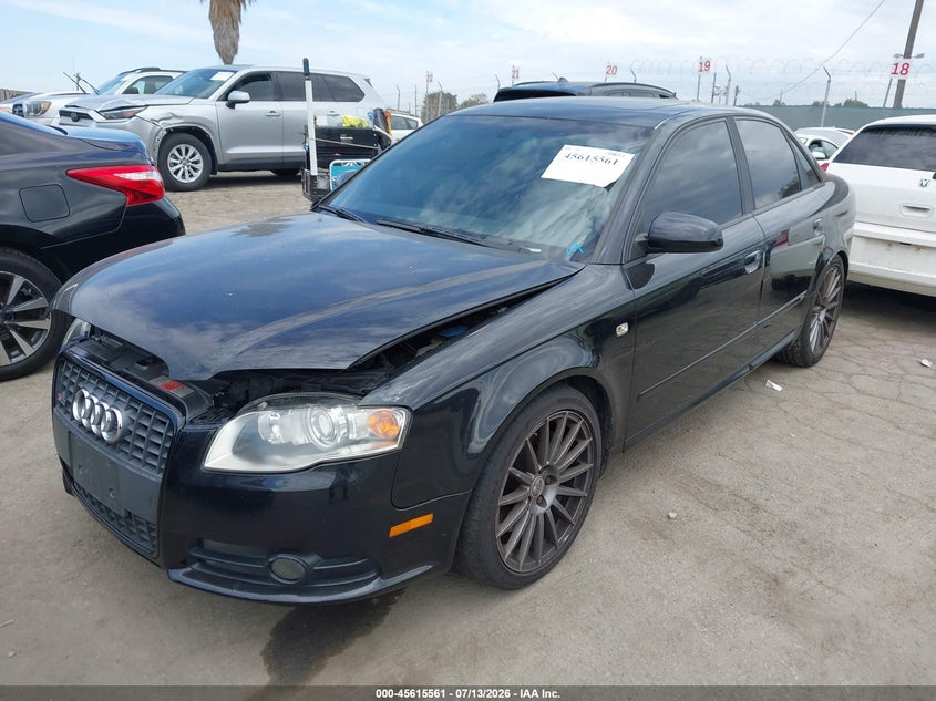 2008 Audi A4 VIN WAUEF78E48A144702 IAAI salvage auction — UNKNOWN, Clear - Dealer Only (California), sold $250 on 2026-07-29 (photo 2)