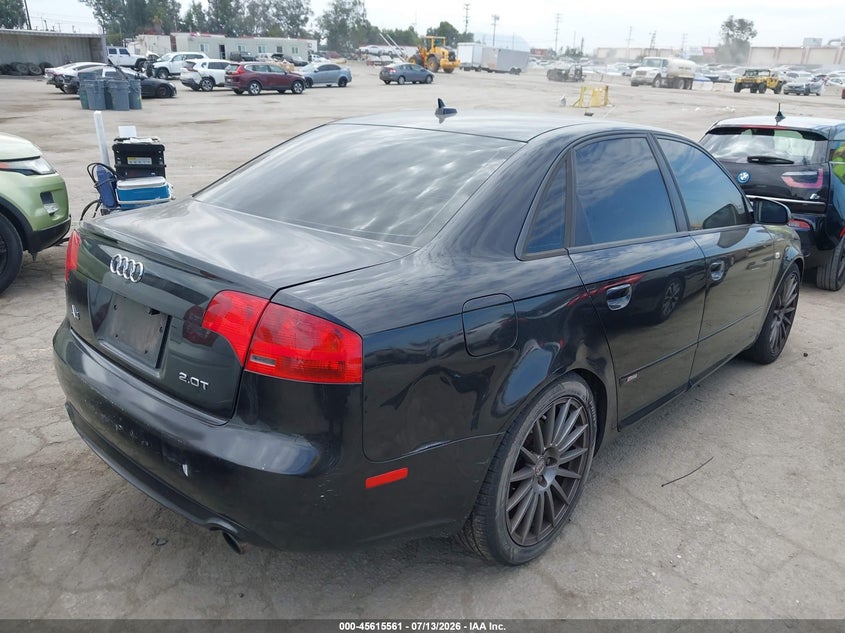2008 Audi A4 VIN WAUEF78E48A144702 IAAI salvage auction — UNKNOWN, Clear - Dealer Only (California), sold $250 on 2026-07-29 (photo 4)