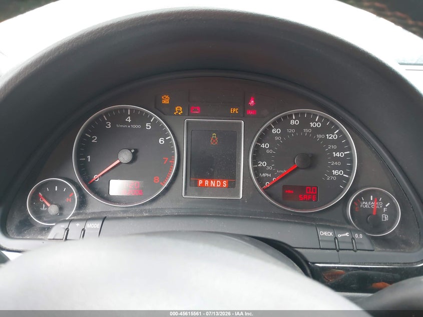 2008 Audi A4 VIN WAUEF78E48A144702 IAAI salvage auction — UNKNOWN, Clear - Dealer Only (California), sold $250 on 2026-07-29 (photo 7)