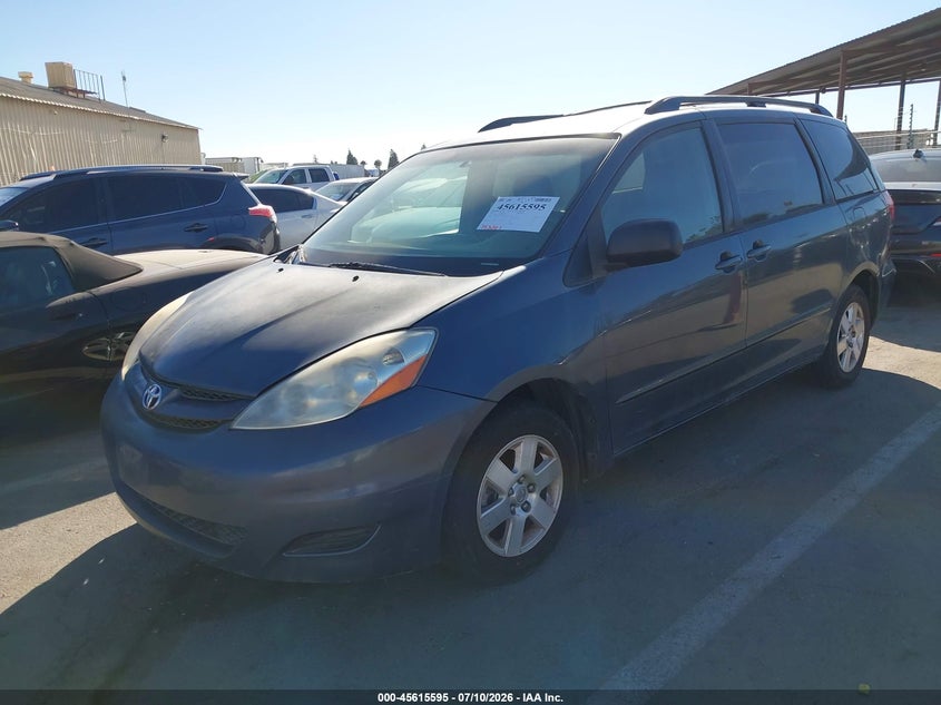 2006 Toyota Sienna VIN 5TDZA23C06S518203 IAAI salvage auction — NORMAL WEAR, Salvage Title (California), sold $625 on 2026-07-28 (photo 2)