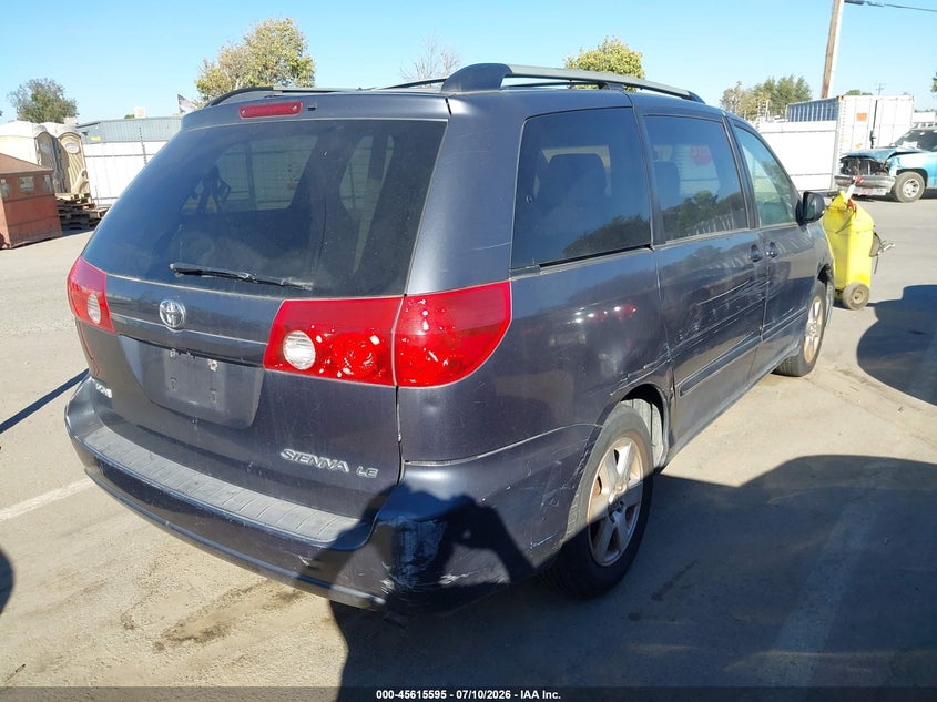 2006 Toyota Sienna VIN 5TDZA23C06S518203 IAAI salvage auction — NORMAL WEAR, Salvage Title (California), sold $625 on 2026-07-28 (photo 4)